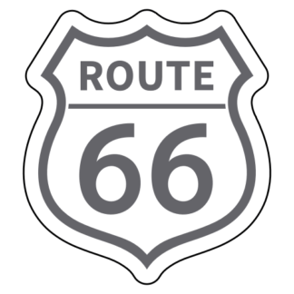 Route 66 Sticker (Grey)